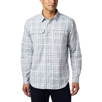 Columbia Overhemd Heren, Silver Ridge 2.0 Plaid Long Sleeve Groen, 83WGFVLUP